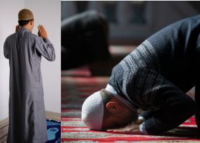 muslim men praying